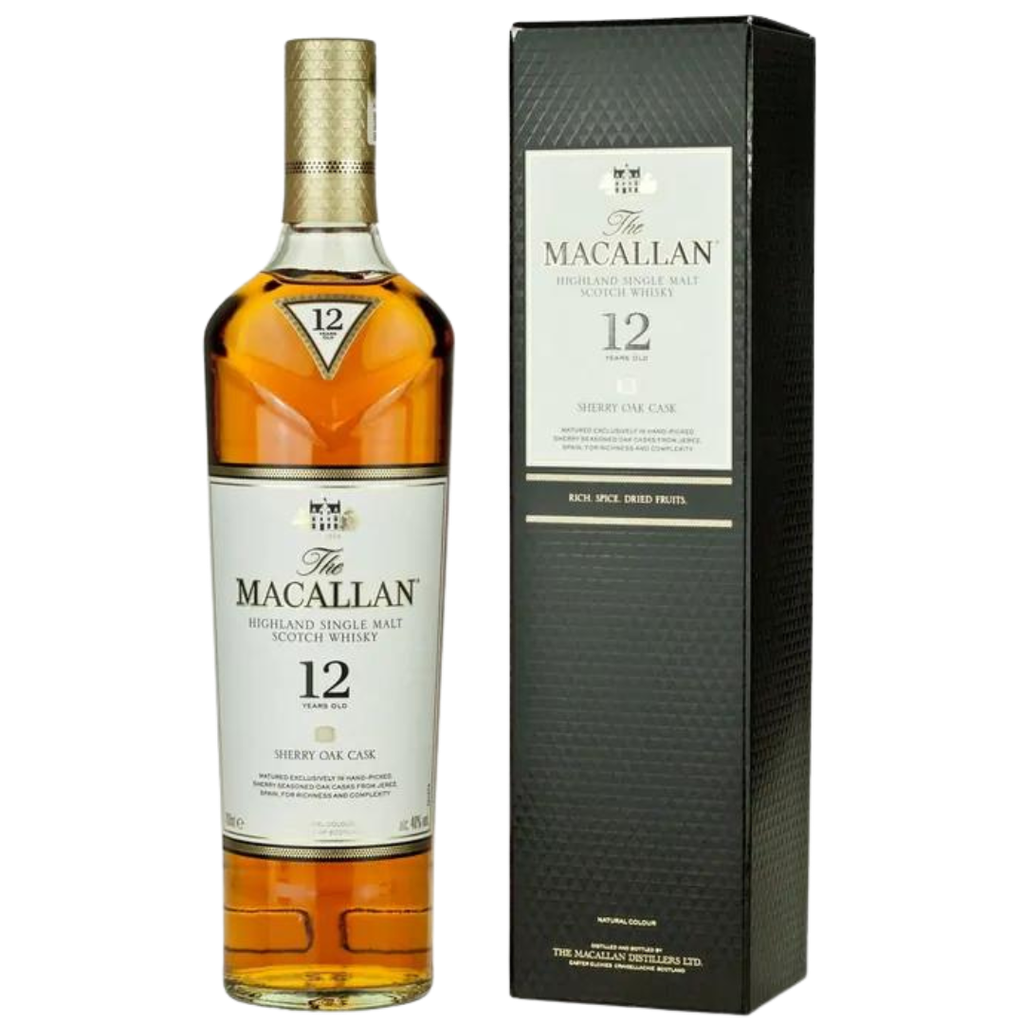 The Macallan 12Y Sherry Oak Single Malt Whisky 70cl