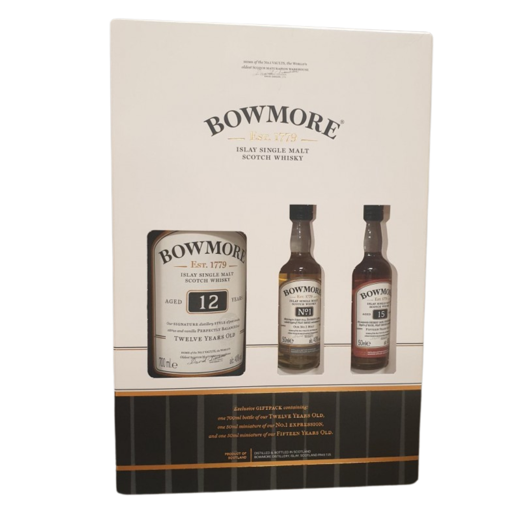 Bowmore 12 Years & Miniaturen Single Malt Whisky Giftbox 70cl