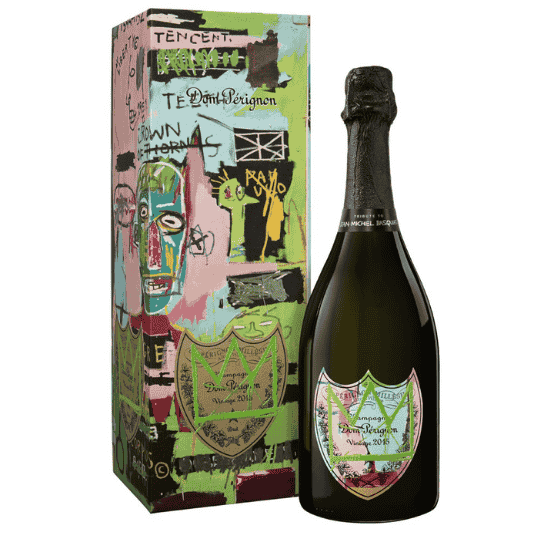 Dom Perignon Brut in Jean-Michel Basquiat Green Limited Edition 2015 Champagne Brut 75cl