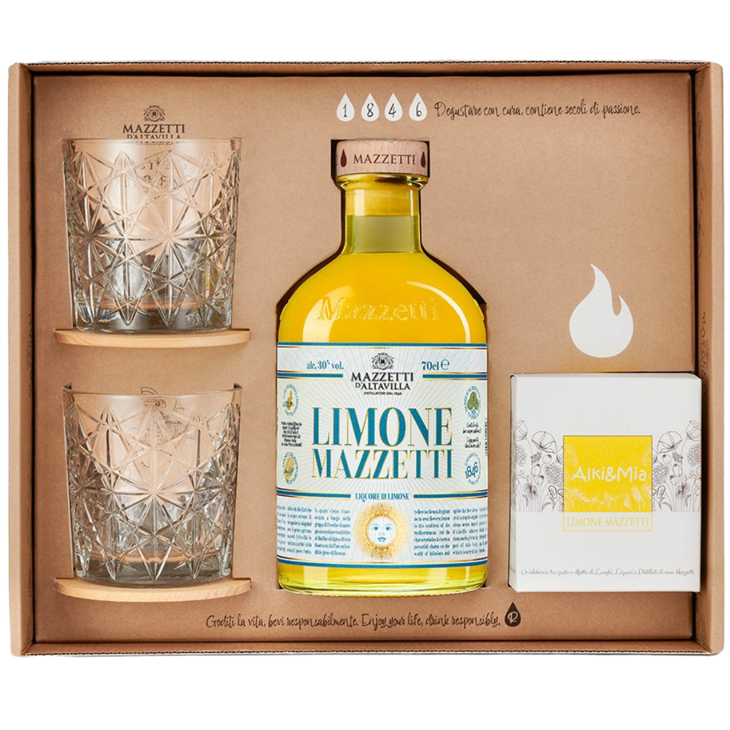 Mazzetti Limone Gift box + kaars 70cl
