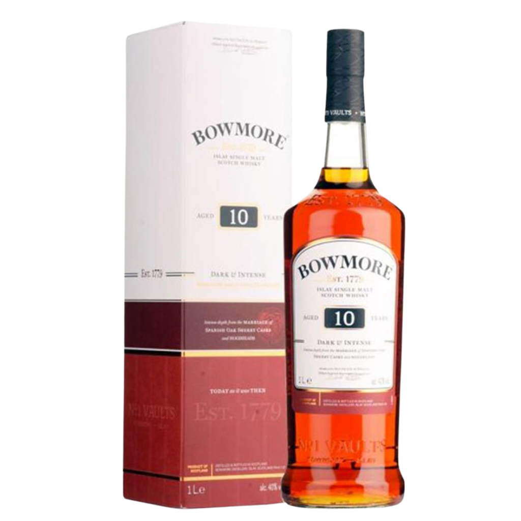 Bowmore 10 Years Dark & Intense Single Malt Whiskey 1L