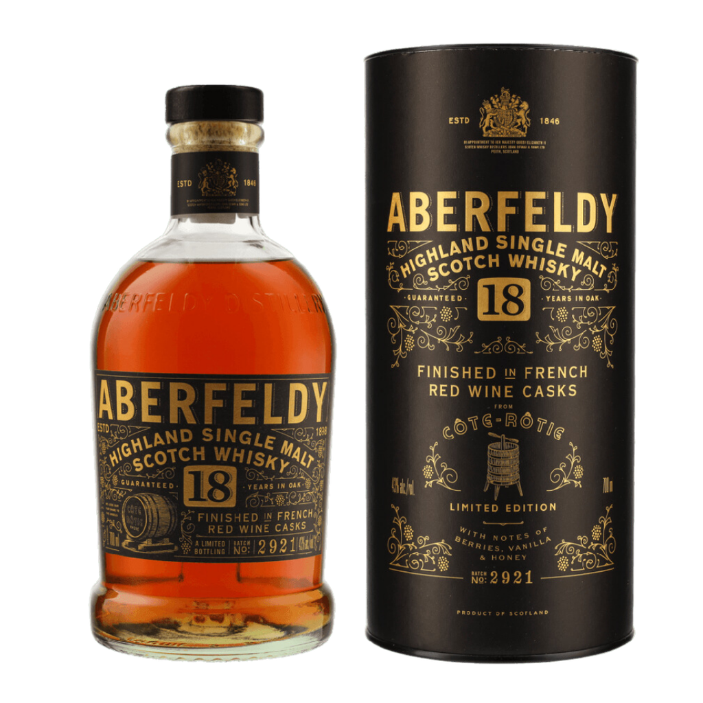 Aberfeldy 18 Years Pauillac Finish Single Malt Whisky 70cl