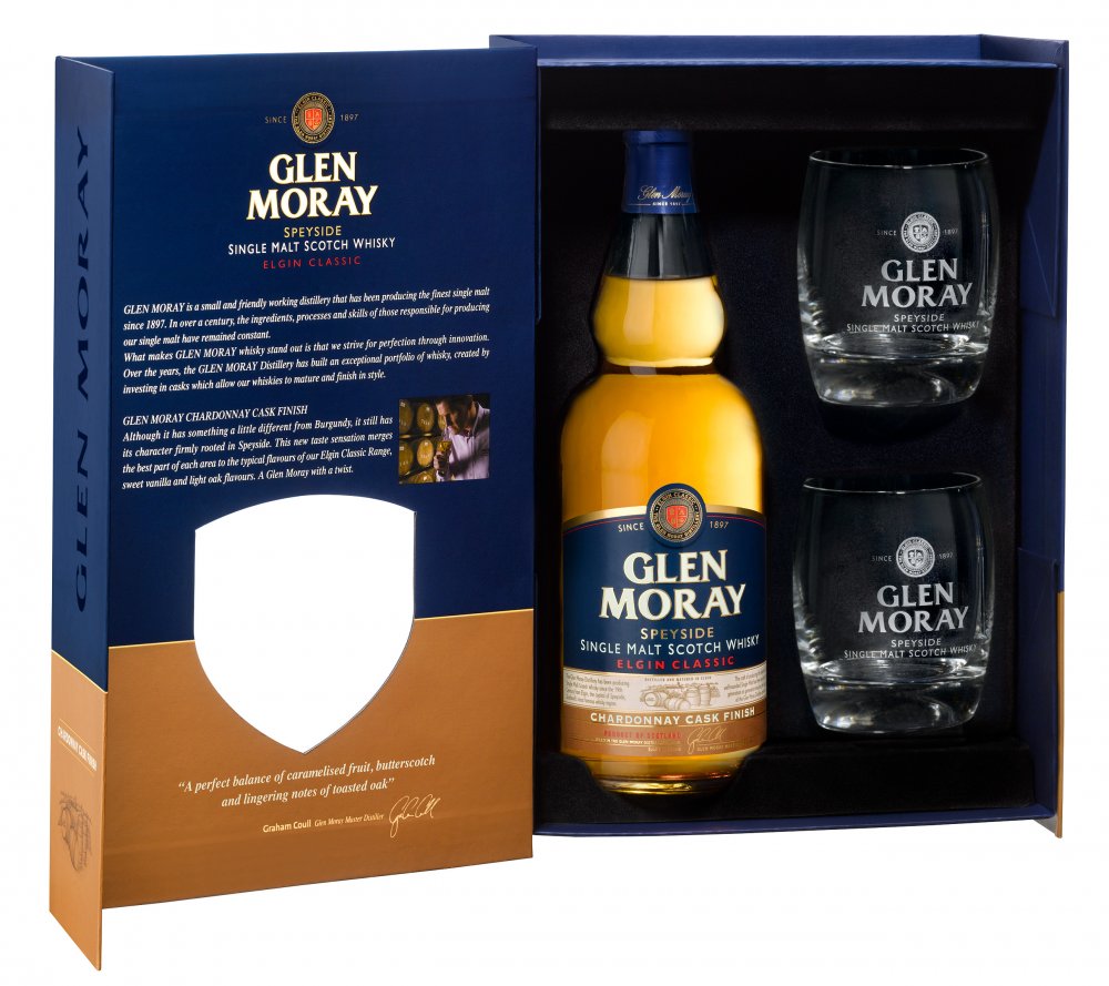 Glen Moray Chardonnay Cask Finish Giftbox 70cl