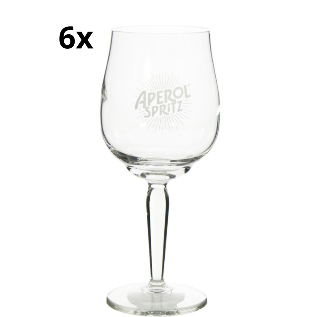 Aperol glazen 6 stuks huur