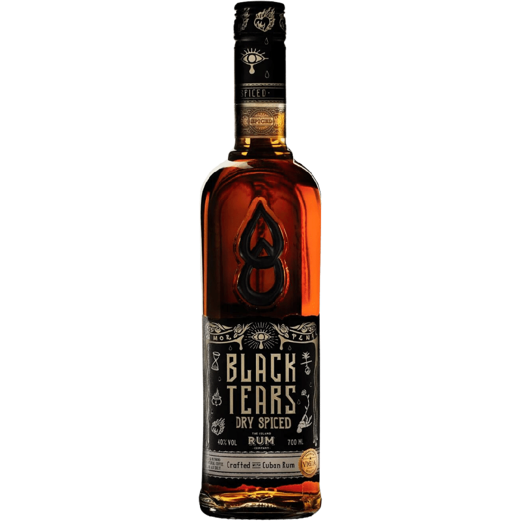 Black Tears Dry Spiced Rum 70cl