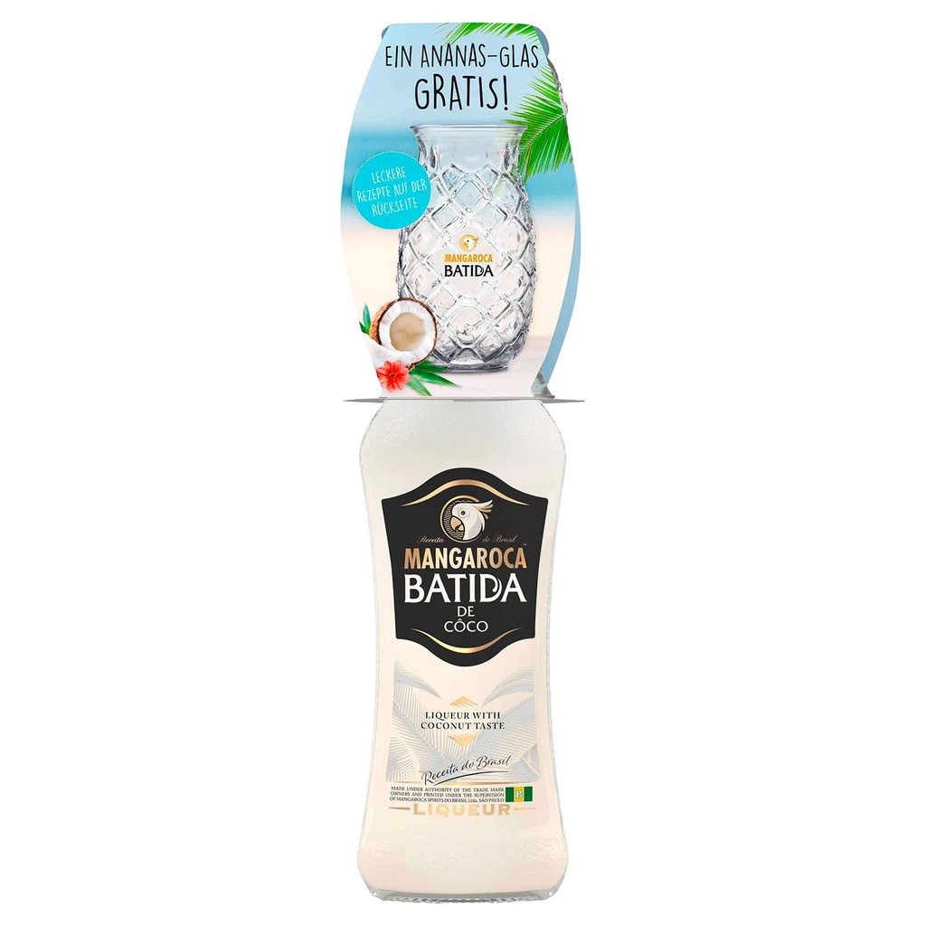 Batida de Coco + glas 70cl