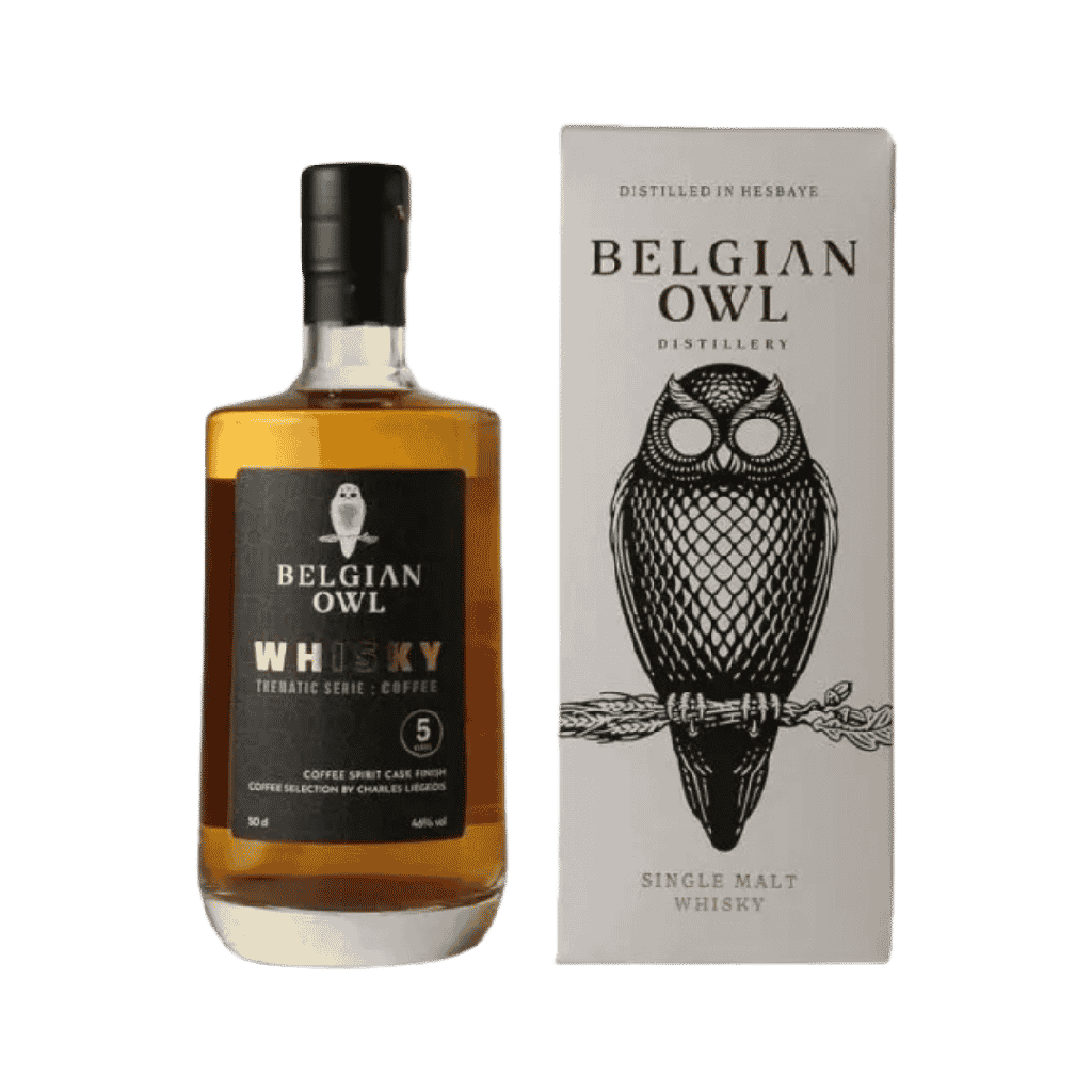 Belgian Owl 5Y Coffee Finish Single Malt Whisky 46% 50cl