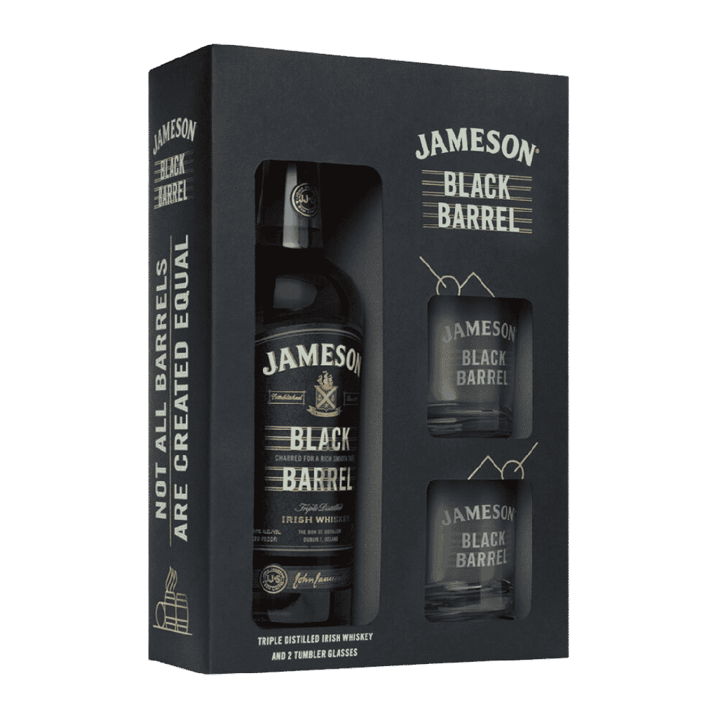 Jameson Black Barrel 70cl Giftbox