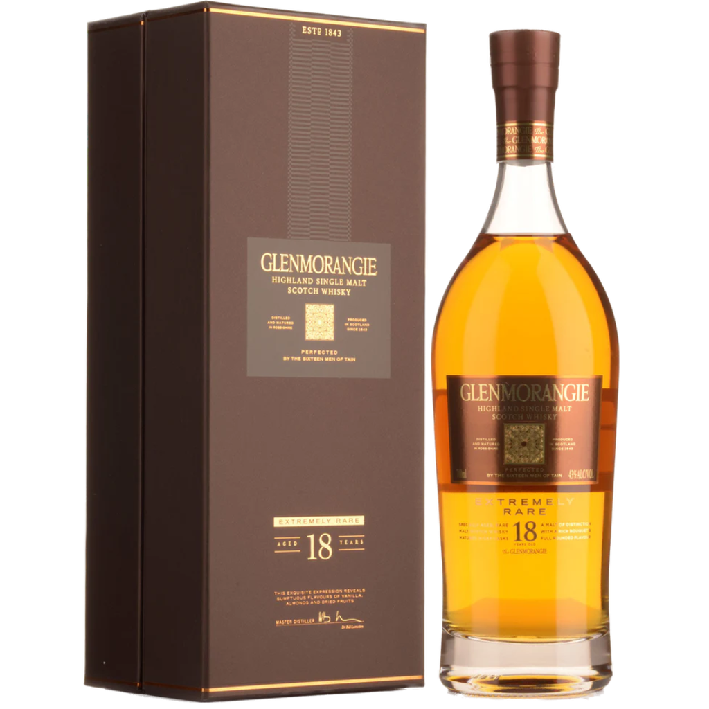 Glenmorangie 18Y Extremely rare Single Malt Whisky 70cl