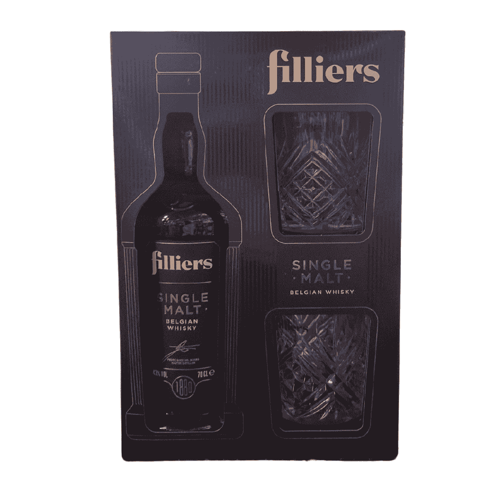 Filliers Single Malt + Glazen 70cl