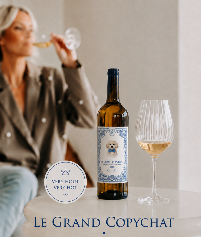 Le Grand Copychat étiquette Bleu 75cl
