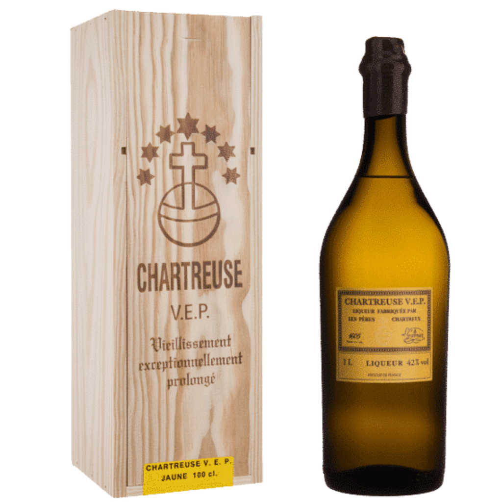Chartreuse V.E.P. Jaune 1L Giftbox