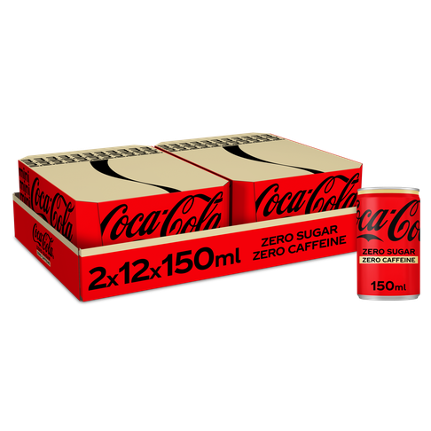 Coca Cola Zero No Cafeine 24x15cl Mini Blik