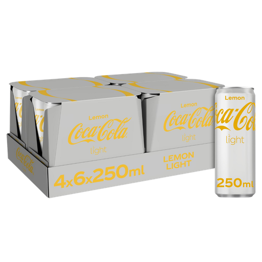 Coca Cola Light Lemon 24x25cl Blik