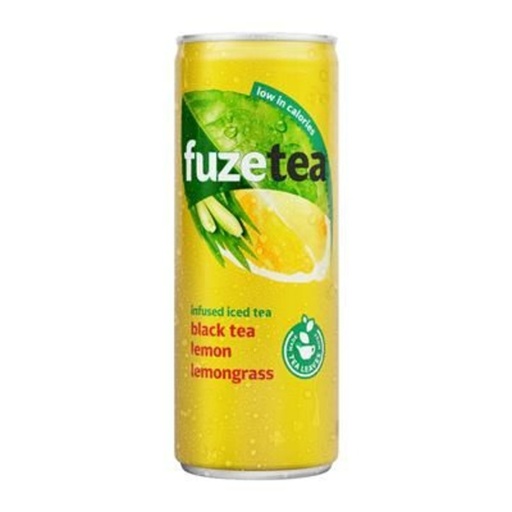 Fuze Tea Lemon Lemongras Blik 1x25cl