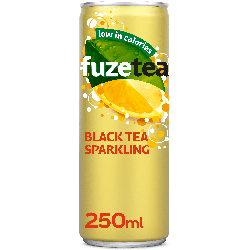 Fuze Tea Sparkling Black Tea Blik 1x25cl