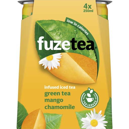 Fuze Tea Green Tea Mango Camomille Blik 24x25cl