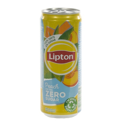 Lipton Ice-tea Peach Zero 24x33cl Blik