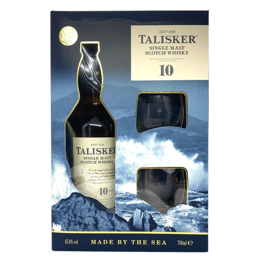 Talisker 10Y Single Malt Whisky Giftbox + 2GL