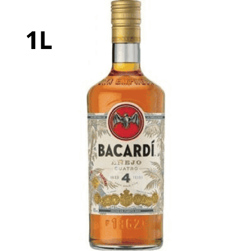 Bacardi 4 Añejo 1l