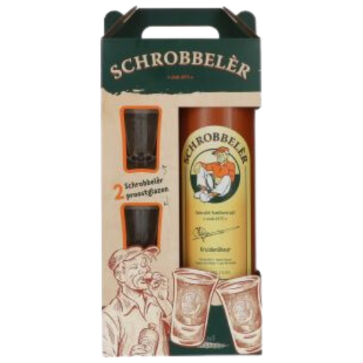 Schrobbeler Kruidenlikeur giftset 35cl