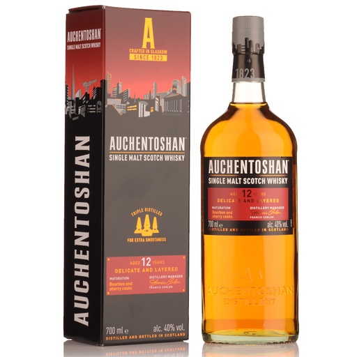 Auchentoshan 12Y Single Malt Whisky 70cl