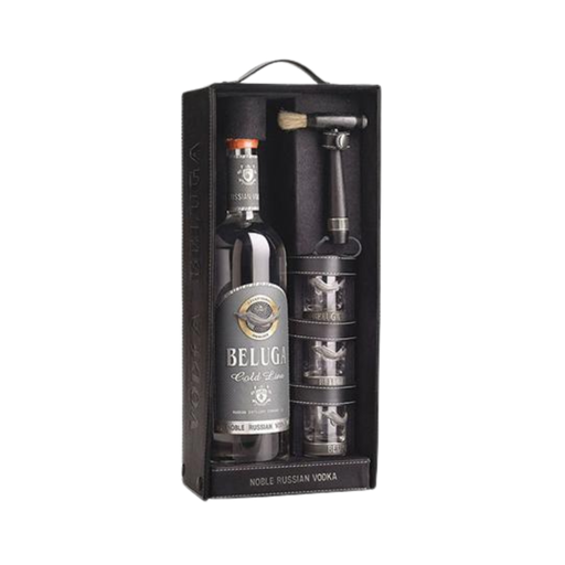Beluga Gold Line Luxe Leder Case Giftbox 70cl