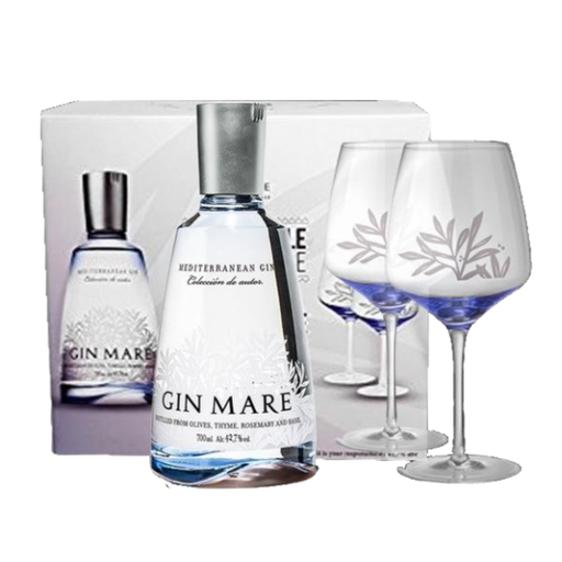 Gin Mare BOX 1 Fles 2 Glazen 70cl