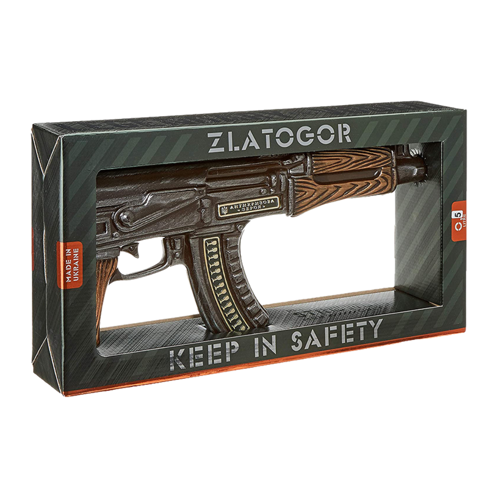 Zlatogor AK47 Vodka 70cl Bottle and Barrel