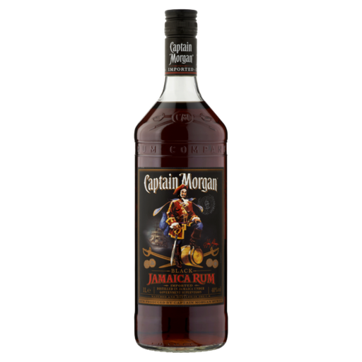 Captain Morgan Black Label Rum Liter