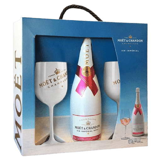 Moet & Chandon ICE Imperial Rose Champagne Giftset 75cl