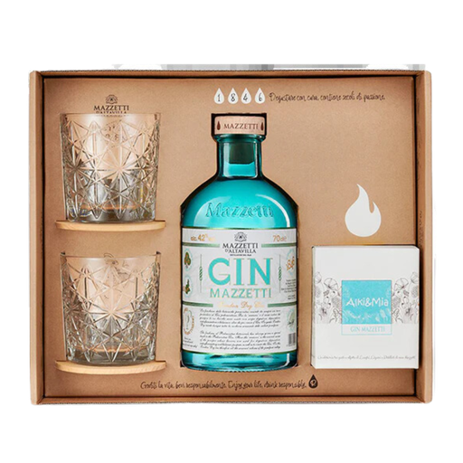 [2000882] Mazzetti Gin Giftbox + kaars 70cl