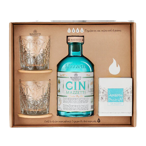 Mazzetti Gin Gift box + kaars 70CL