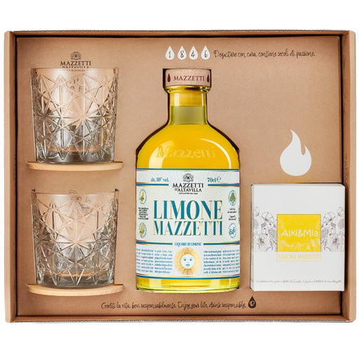 Mazzetti Limone Gift box + kaars 70cl