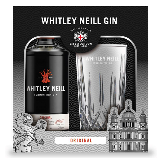 Whitley Neill Handcrafted Gin + Glas 70cl