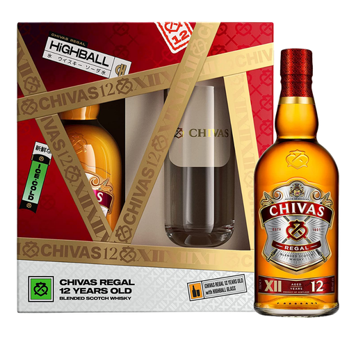 [2000751] Chivas Regal 12Y Blended Scotch Whisky 70cl Giftset