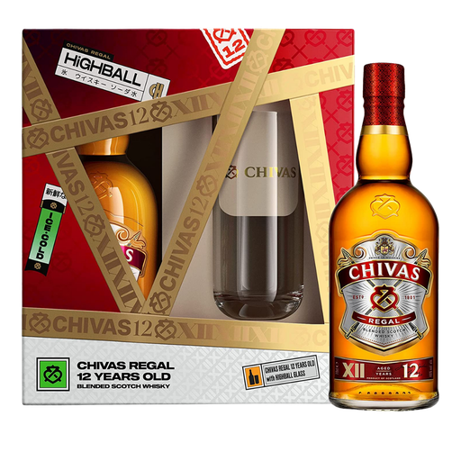 Chivas Regal 12 Years Blended Scotch Whiskey 70cl Giftset