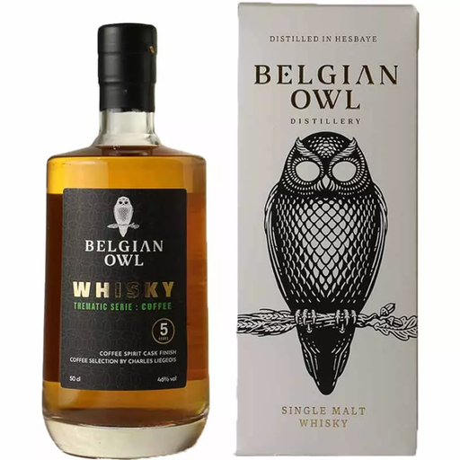 [2000696] Belgian Owl 5Y Coffee Finish Single Malt Whisky 46% 50cl