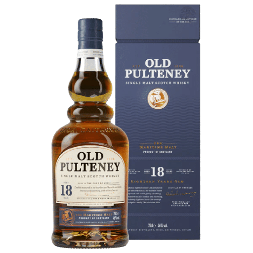 [2000923] Old Pulteney 18Y Single Malt Whiskey 70cl