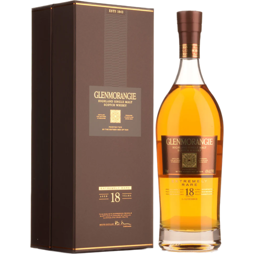 Glenmorangie 18Y Extremely rare Single Malt Whisky 70cl