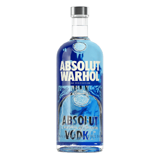 Absolut Blue Label Vodka 70cl Andy Warhol