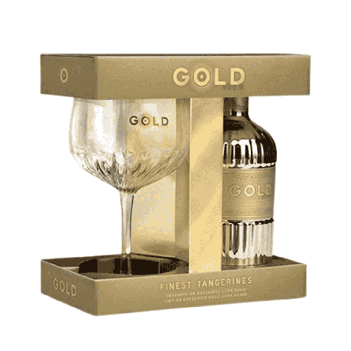Gold 999.9 Gin + Glas Giftbox 70cl
