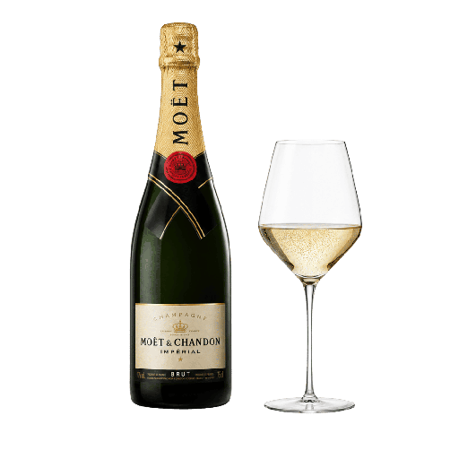 Moët & Chandon Imperial Champagne Brut 6x75cl + 6 glazen